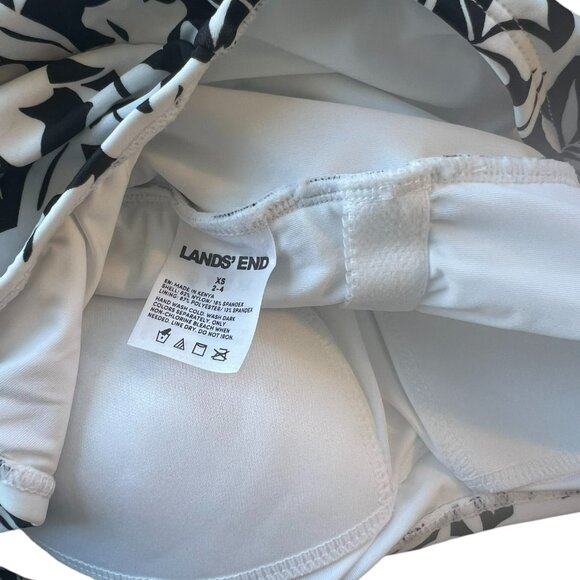 Women's NWT Lands' End Scoop Neck Floral One-Piece Swimsuit‎ Size XS - Picture 7 of 7